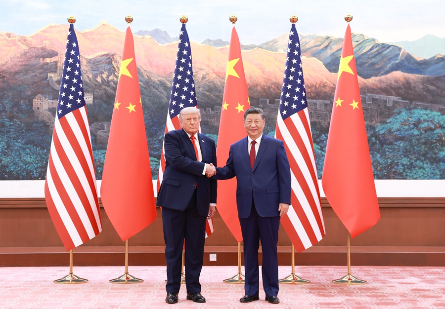 习近平同美国总统特朗普会谈