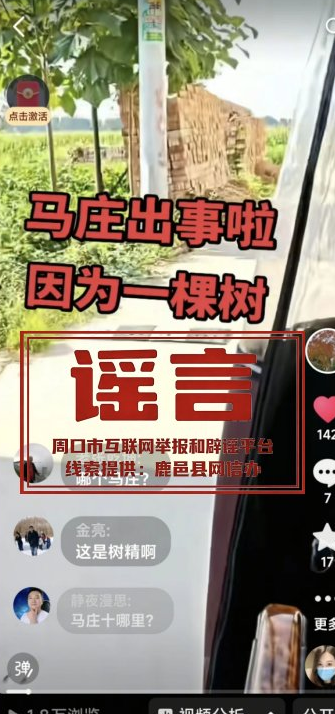 鹿邑一女子网上造谣被处罚