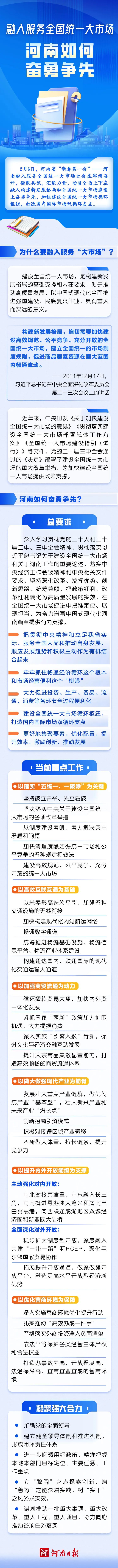 融入服务全国统一大市场，河南如何奋勇争先？