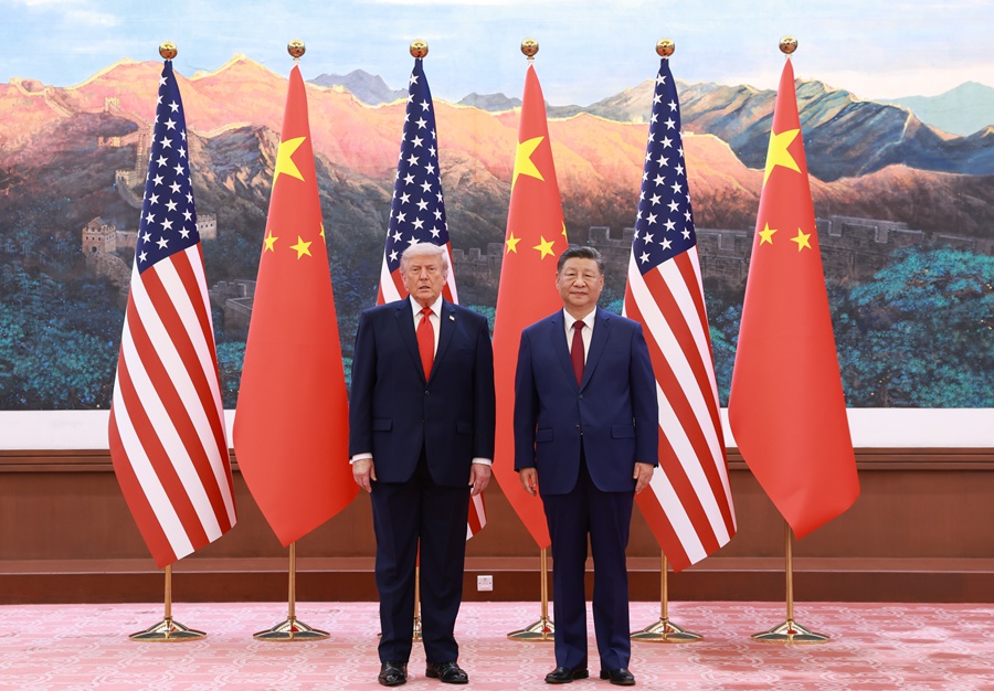 习近平同美国总统特朗普会谈