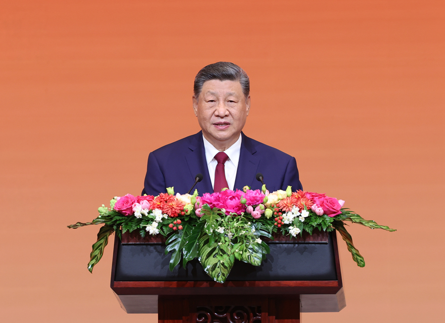 习近平为美国总统特朗普举行欢迎宴会