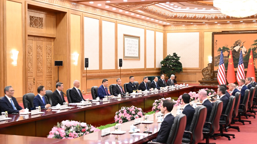 习近平同美国总统特朗普会谈