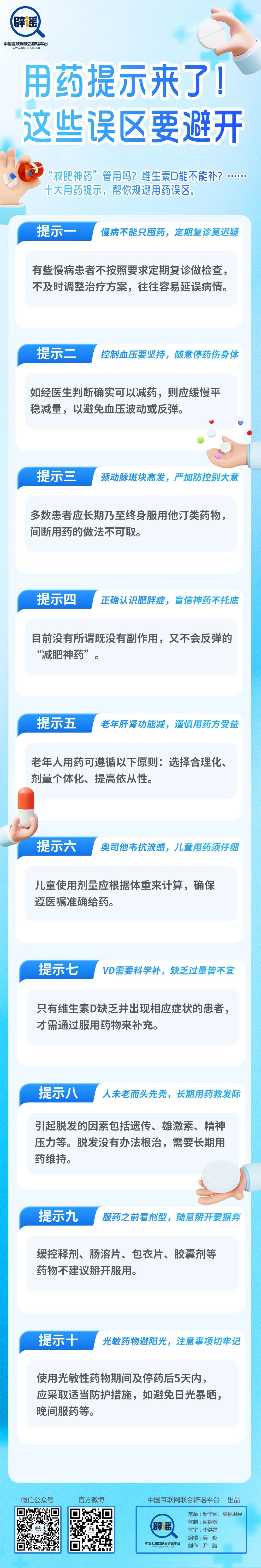 用药提示来了！这些误区要避开