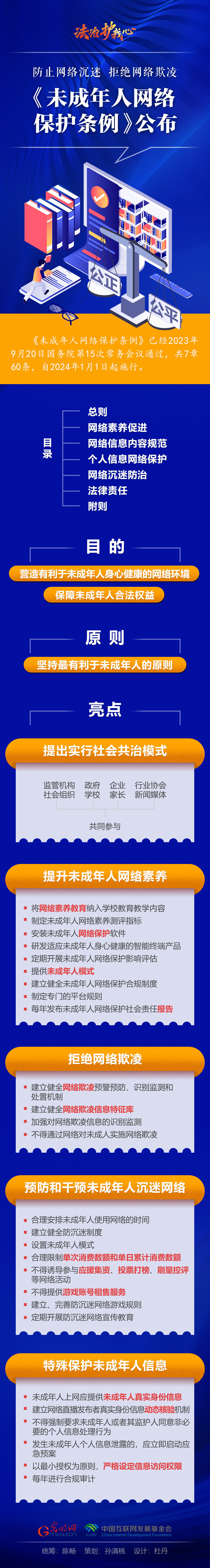 【法治护我心】一图读懂未成年人网络保护条例