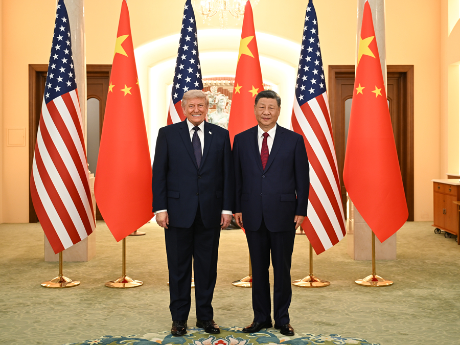 习近平为美国总统特朗普举行欢迎宴会