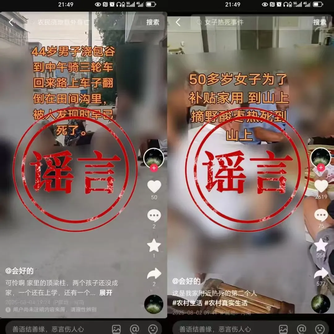 河南公布4起网络谣言典型案例